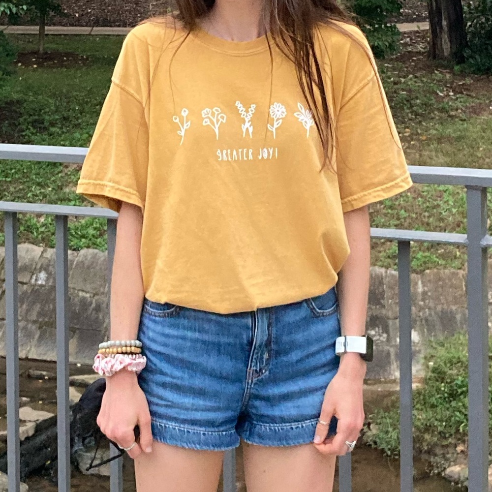 Christian “greater joy” comfort colors tee!!!